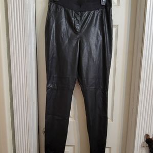 EUC Ann Taylor 12 petite faux leather pants